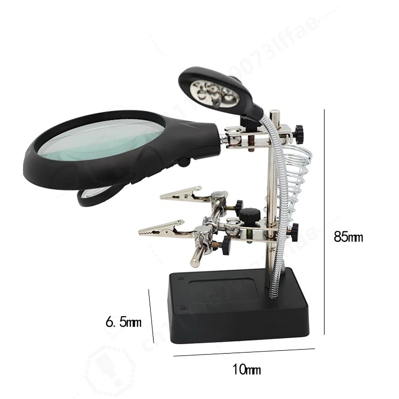 Electronics Repair Workbench - 10X Welding Magnifying Glass LED Light