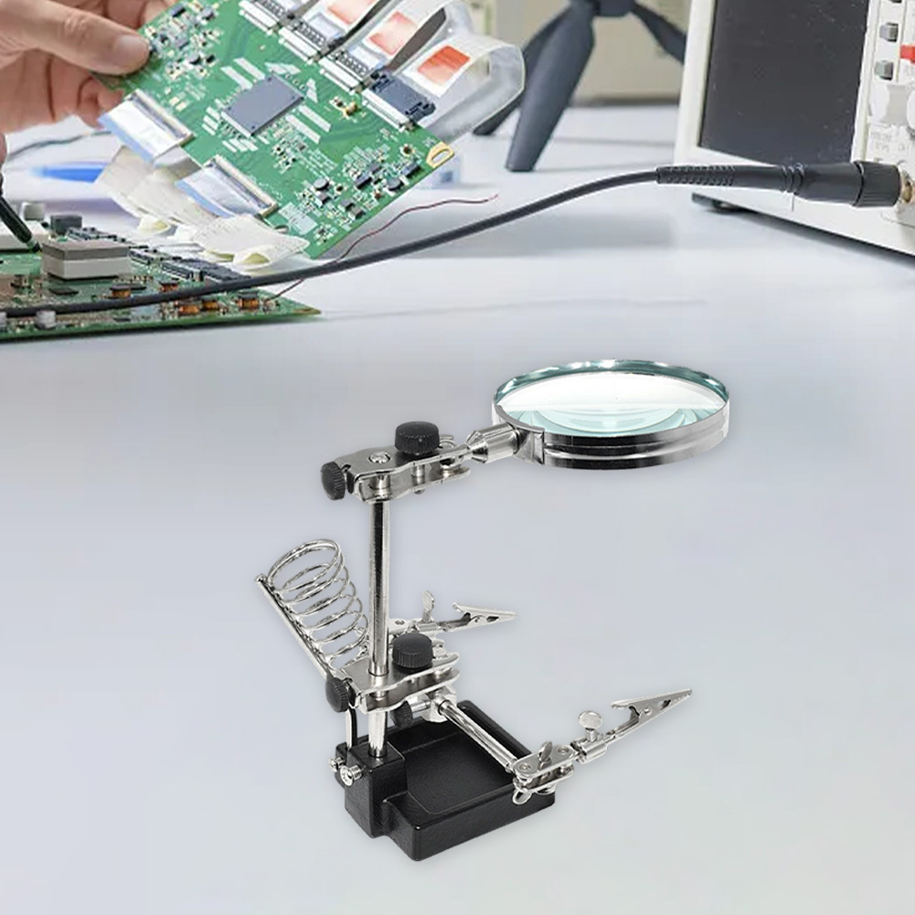 3X Magnifying Glass with Third - Electronics Repair Workbench recension och pris