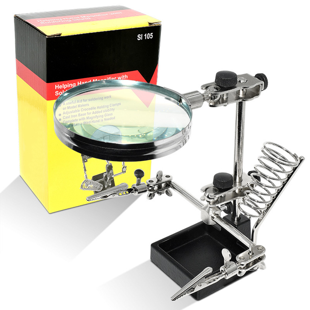 3X Magnifying Glass with Third - Electronics Repair Workbench recension och pris