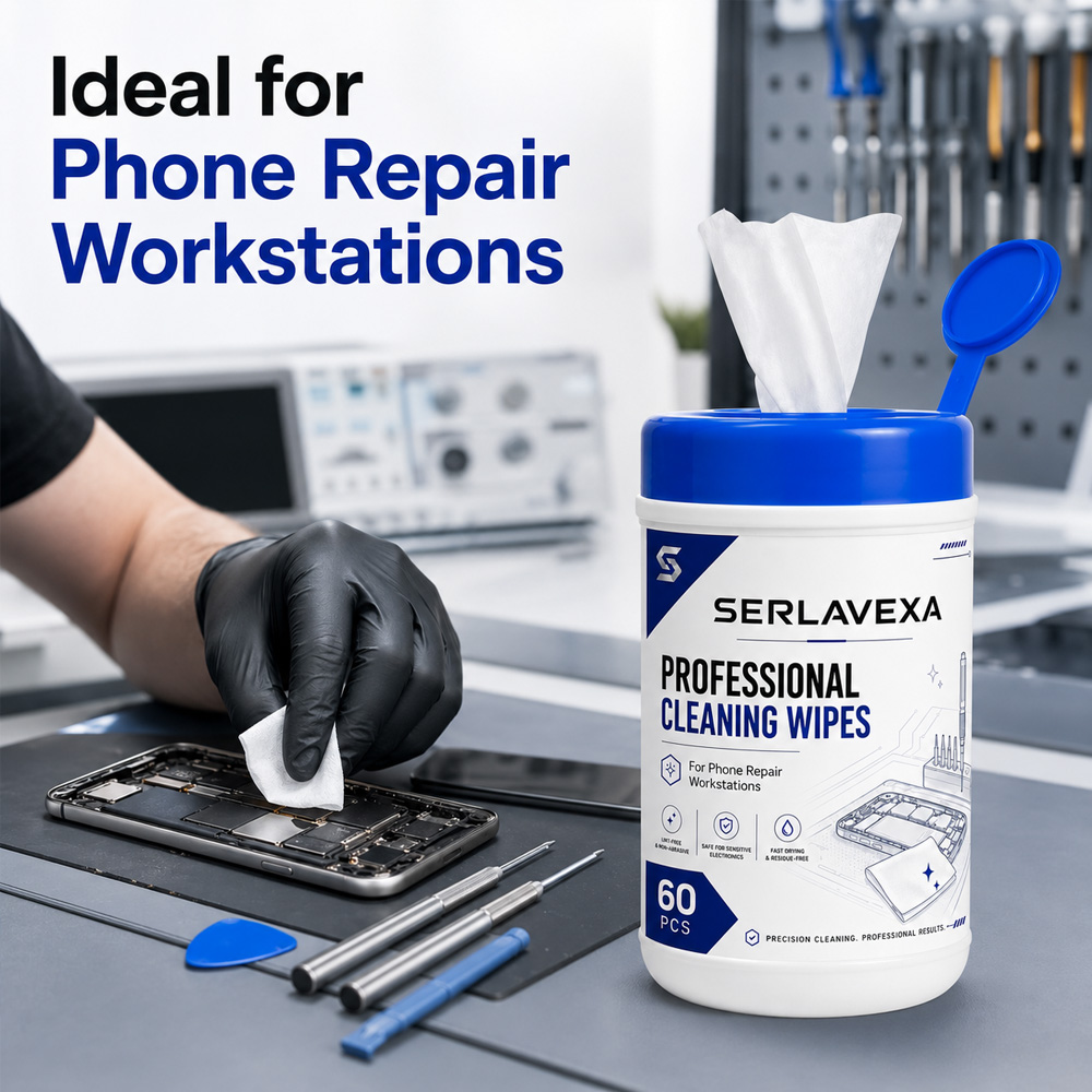 60 Count Electronics Cleaning  - Electronics Repair Workbench recension och pris