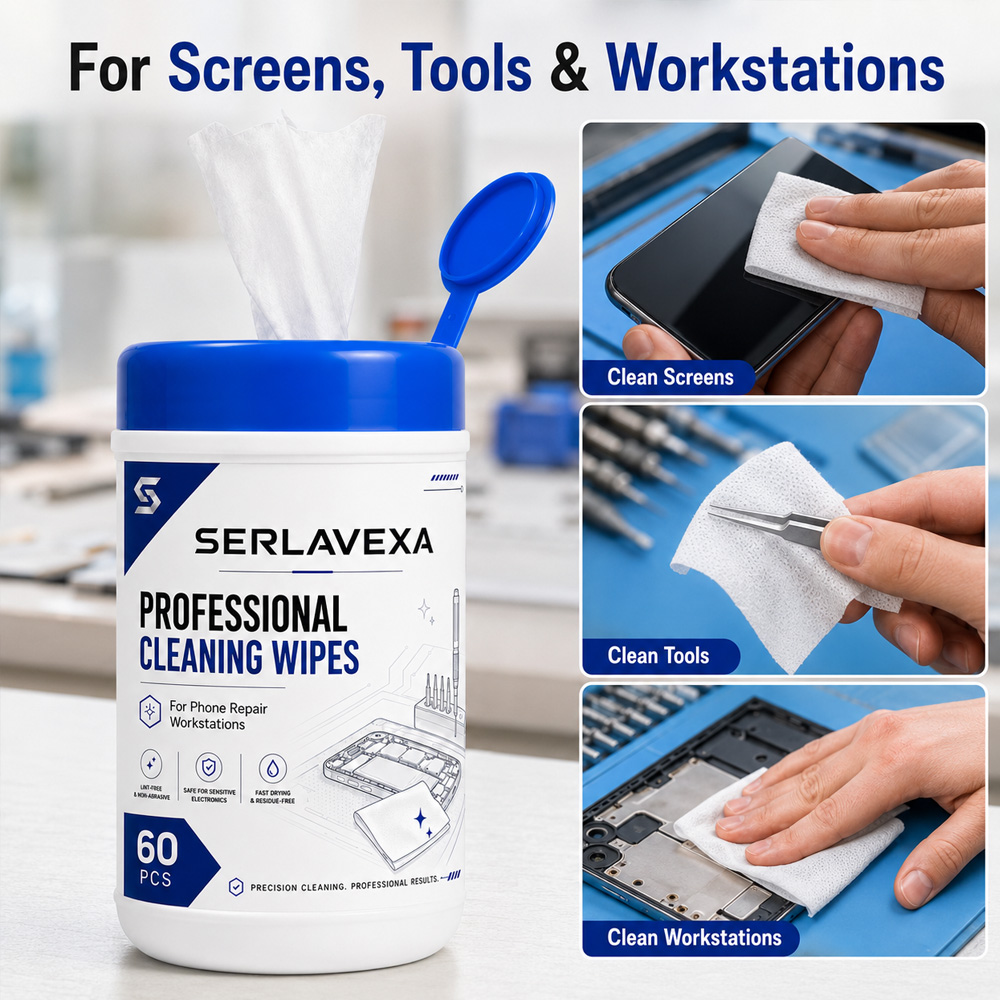 60 Count Electronics Cleaning  - Electronics Repair Workbench recension och pris